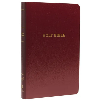 KJV, Gift and Award Bible, Imitation Leather, Burgundy, Red Letter Edition - Imitation Leather