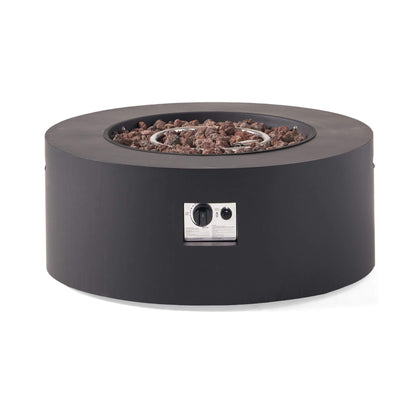 Alora Modern 32-Inch 40K BTU Round Iron Propane Fire Pit (SAK29102)