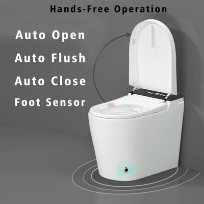 Nuvia Modern Compact Smart Tankless Toilet With Bidet, Auto Open, Auto Flush, Heated Seat And Air Dryer (SAK51990)