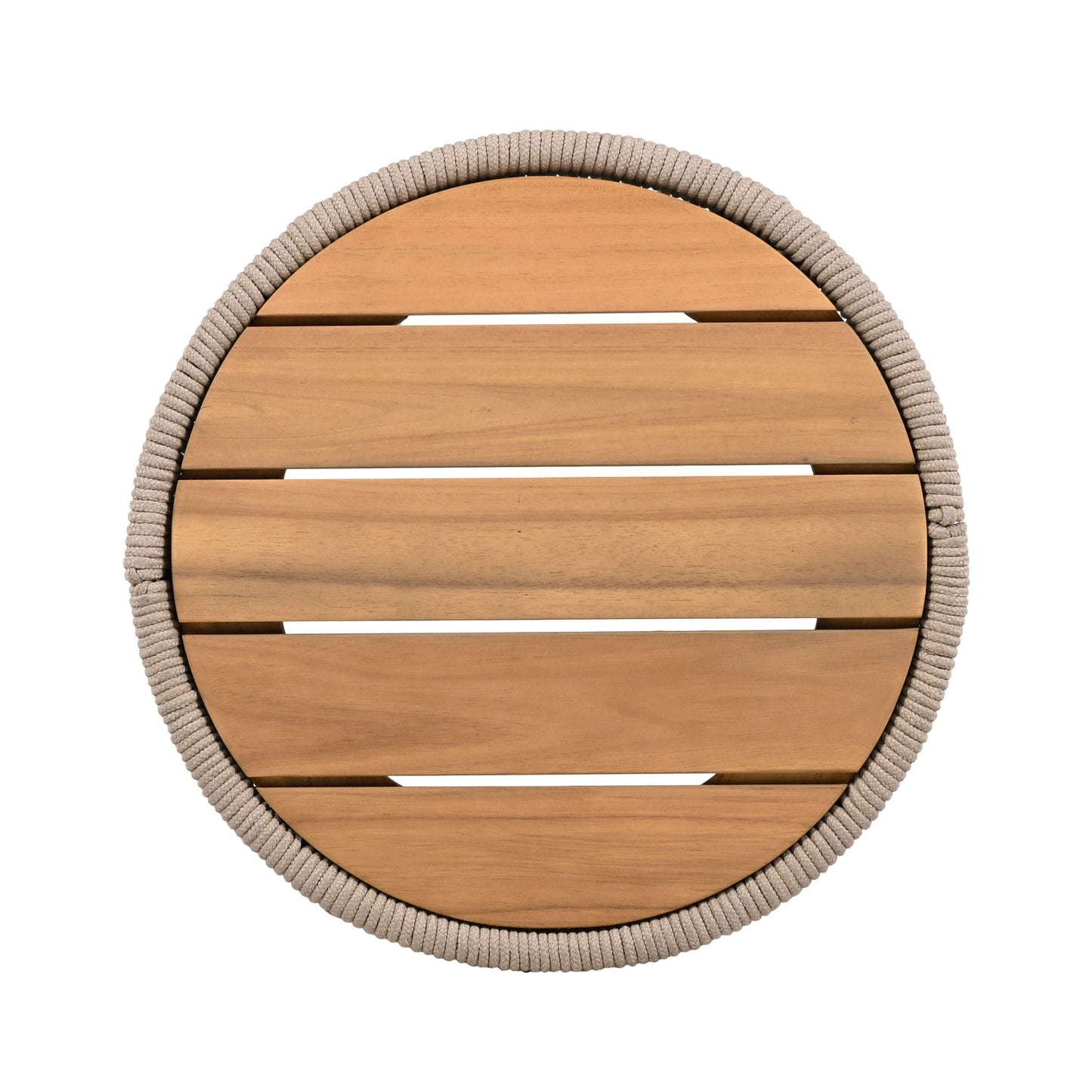 Alora Modern Rustic Coffee Table & Side Table With Woven Rope Design (SAK56739)