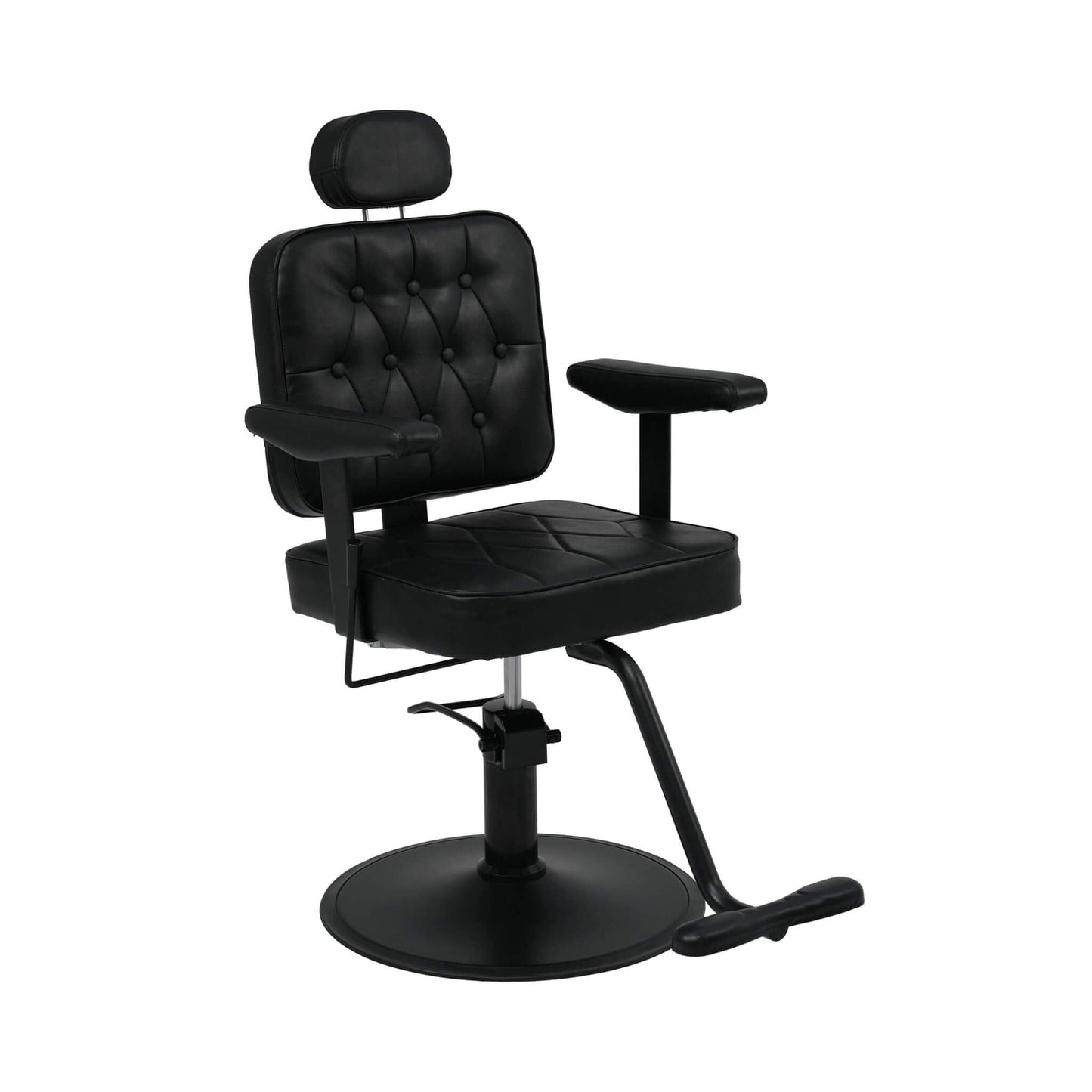 Modern Vintage Hydraulic PU Leather Reclining Barber Chair (SAK59102)