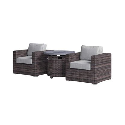 Alora 3-Piece Modular Rattan Patio Sofa Set With Weather-Resistant Cushions (SAK75321)