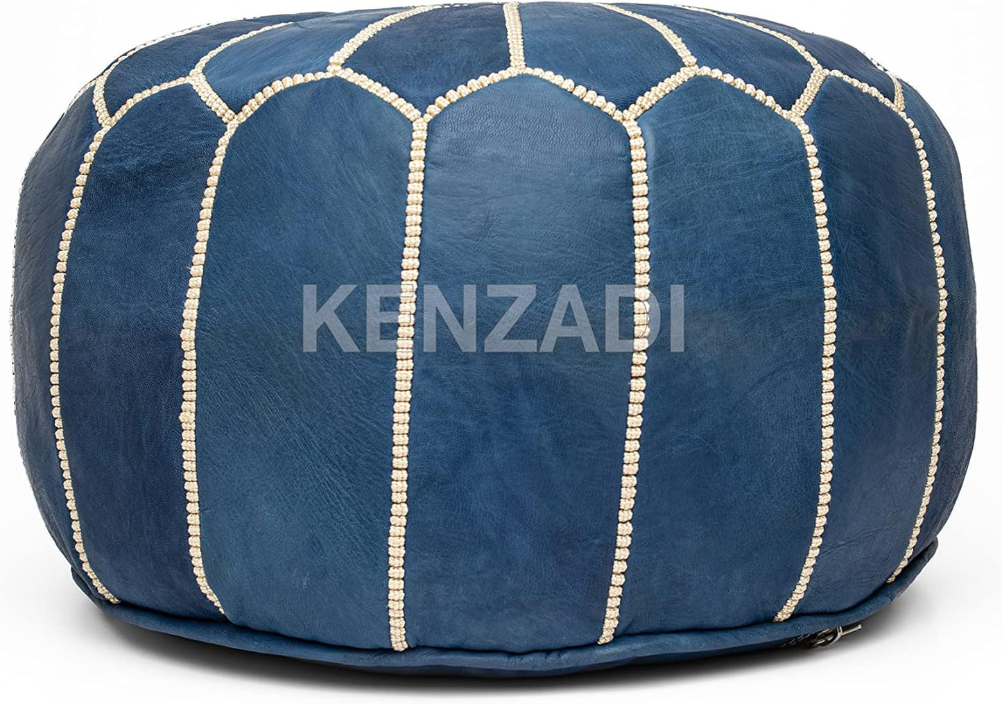 Moroccan Leather Stuffed Poufs