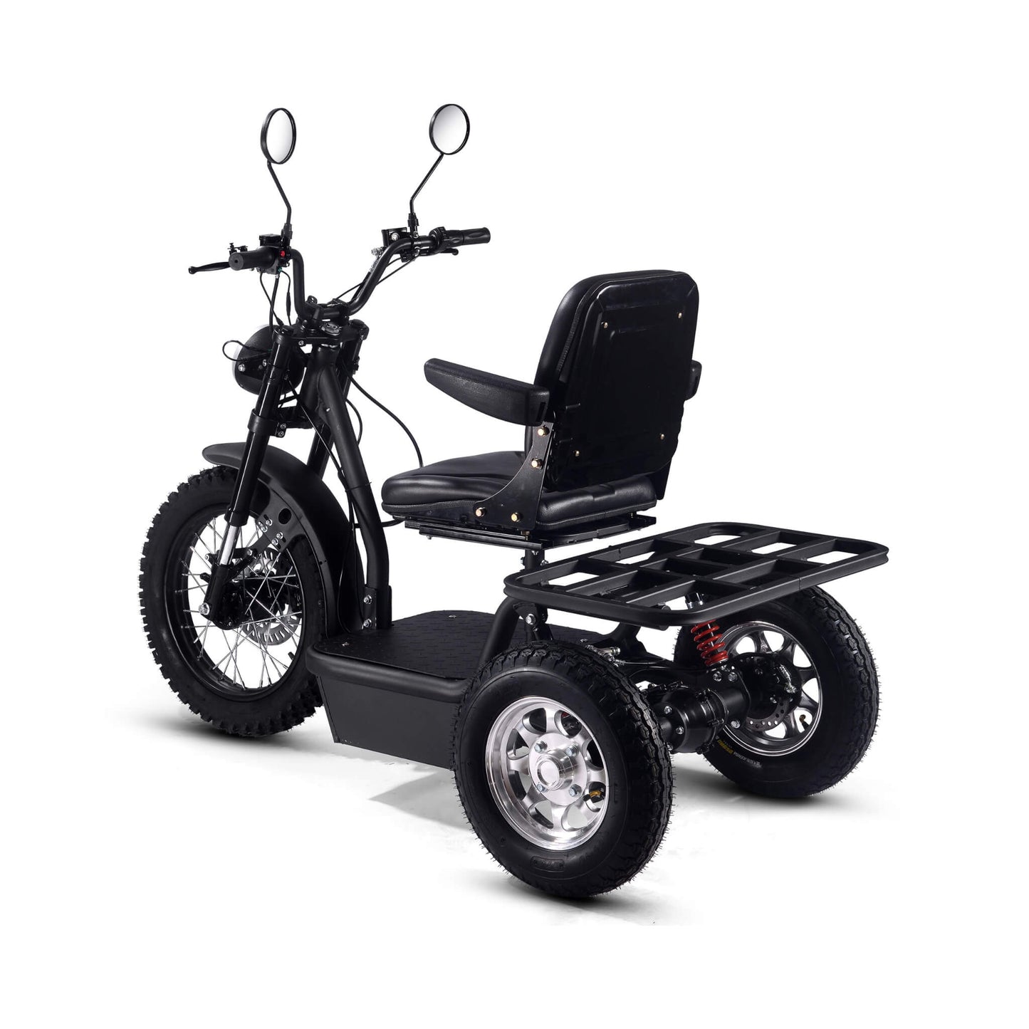 MotoTec 60V 1800W Black Three-Wheel Electric Scooter (SAK86025)