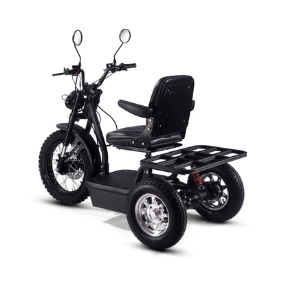 MotoTec 60V 1800W Black Three-Wheel Electric Scooter (SAK86025)