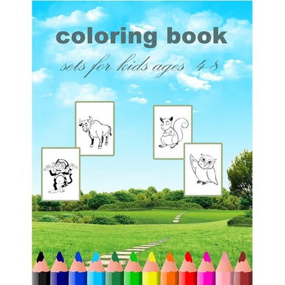 coloring book sets for kids ages 4-8: coloring book sets for kids ages 4-8(8''x11,5") - Paperback