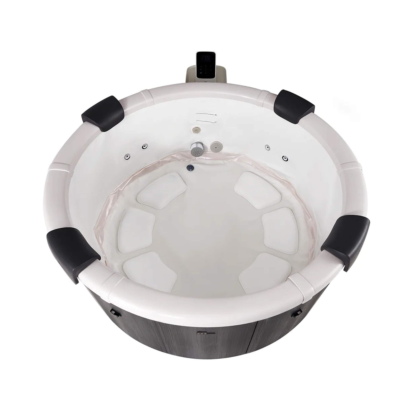 MSpa Denver Frame Series Six-Person Inflatable Round Hot Tub With Hydro Massage [F-DE066W] (SAK87043)