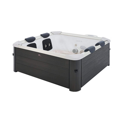MSpa Oslo Supreme 6-Person 120 Jets Square Spa W/ LED Lights & Integrated App Control [F-OS063W] (SAK93516)