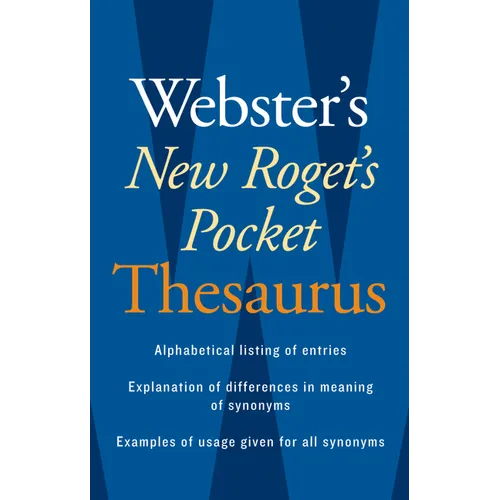 Webster's New Roget's Pocket Thesaurus - Paperback