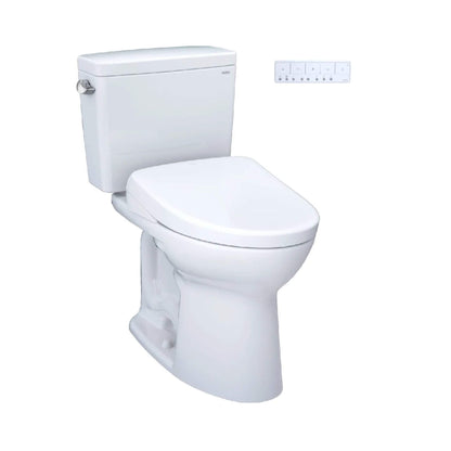 [MW7764726CEFGA.10#01] TOTO Drake 1.28 GPF Universal Height Toilet 10-Inch Rough In With Washlet S7 Bidet Seat (SAK32478)