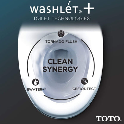 [MW7764726CSFGA.10#01] TOTO Drake 1.6 GPF Universal Height 10" Rough In Toilet With Washlet S7 Bidet Seat (SAK68432)
