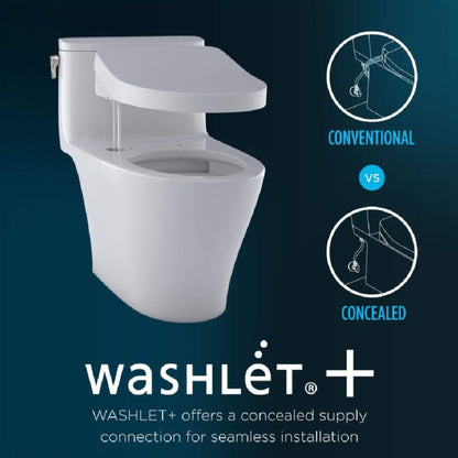 [MW7864736CEG#01] TOTO Drake 1.28 GPF Tornado Flush Toilet With Washlet S7A Bidet Seat (SAK56130)
