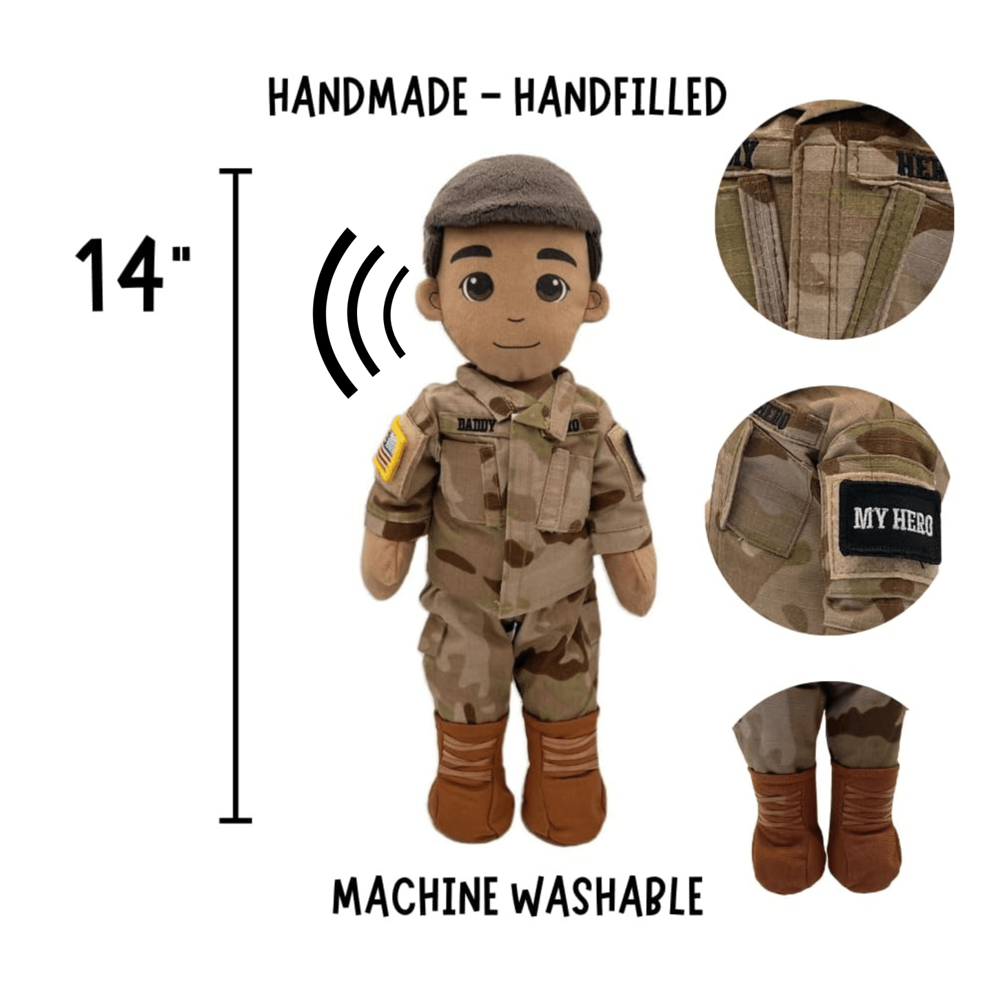 Army Daddy Doll | Military Doll & Army Doll | Recordable