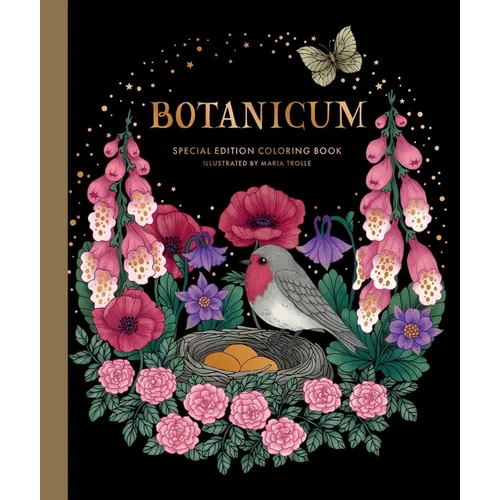 Botanicum Coloring Book: Hardcover Adult Coloring Book Featuring Thick, High-Quality Paper - Hardcover