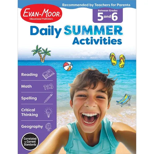 Daily Summer Activities Moving from 5th to 6th Gr - Paperback