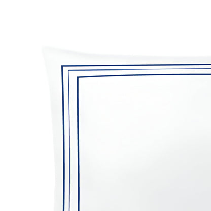 400TC Cotton Classic Embroidery Sateen Solid Duvet Cover Set