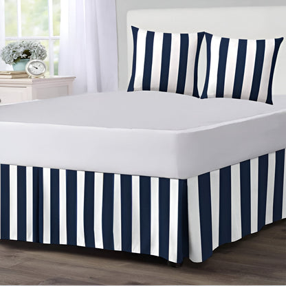 400TC Stripe Border Frame Cotton Sateen Duvet Cover Set