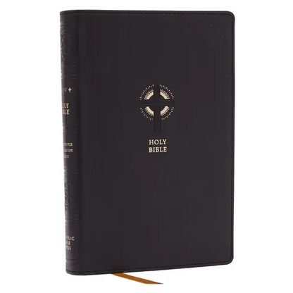 Nrsvce Sacraments of Initiation Catholic Bible, Black Leathersoft, Comfort Print - Imitation Leather
