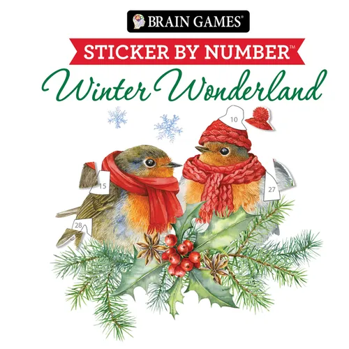 Brain Games - Sticker by Number: Winter Wonderland - Paperback