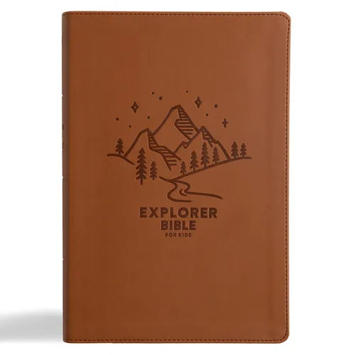 KJV Explorer Bible for Kids, Brown Leathertouch: Placing God's Word in the Middle of God's World - Imitation Leather