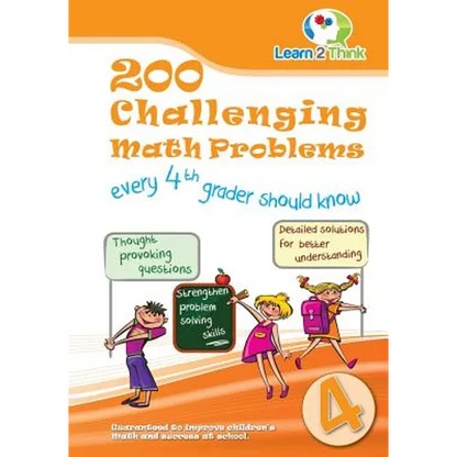 200 Challenging Math Problems every 4th Grader should know - Paperback