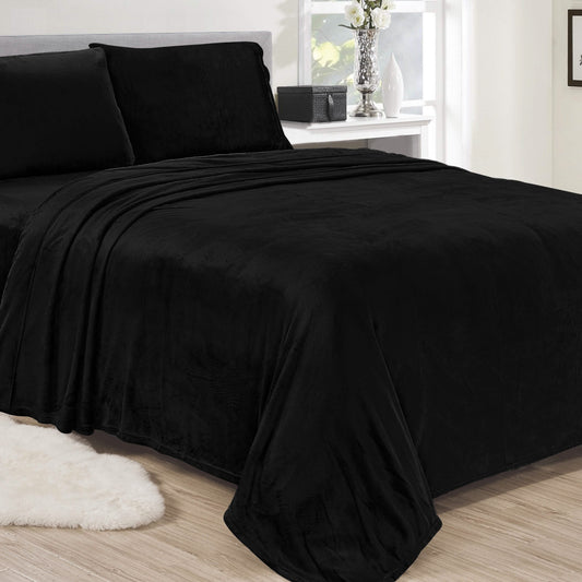 Noble House Lavana Microplush Sheet Set