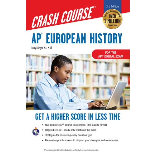 Ap(r) European History Crash Course, Book + Online: Get a Higher Score in Less Time - Paperback