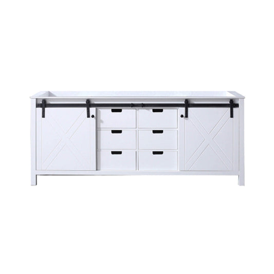 Nuvia 80-Inch Fully Assembled Double Bath Vanity With Soft Close Cabinets [No Countertop] (SAK53904)