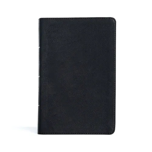 CSB Large Print Personal Size Reference Bible, Black Leathertouch, Indexed - Imitation Leather