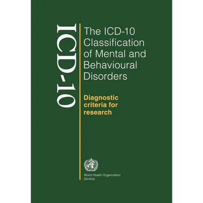 ICD-10 Classification of Mental and Behavioural Disorders - Paperback