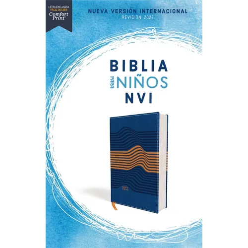 Nvi, Biblia Para Niños, Revisión 2022, Leathersoft, Azul, Comfort Print - Leather