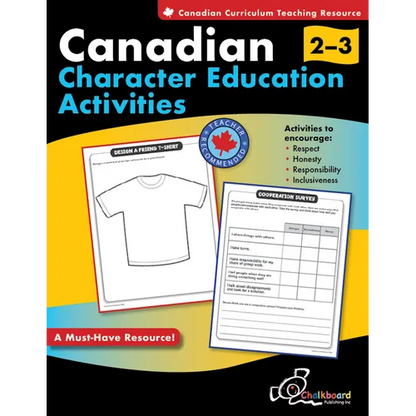 Canadian Character Education Activities Grades 2-3 - Paperback
