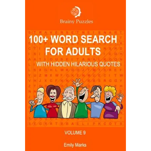100+ Word Search for Adults: With Hidden Hilarious Quotes - Paperback