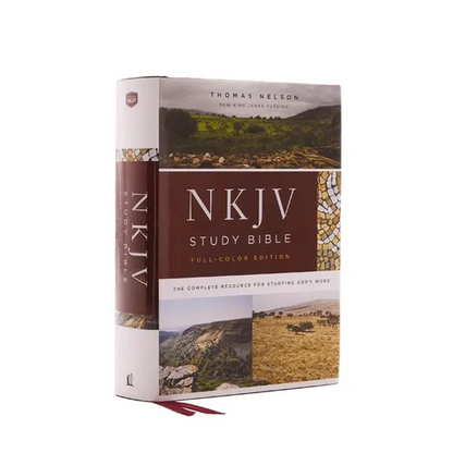 NKJV Study Bible, Hardcover, Full-Color, Red Letter Edition, Comfort Print: The Complete Resource for Studying God's Word - Hardcover