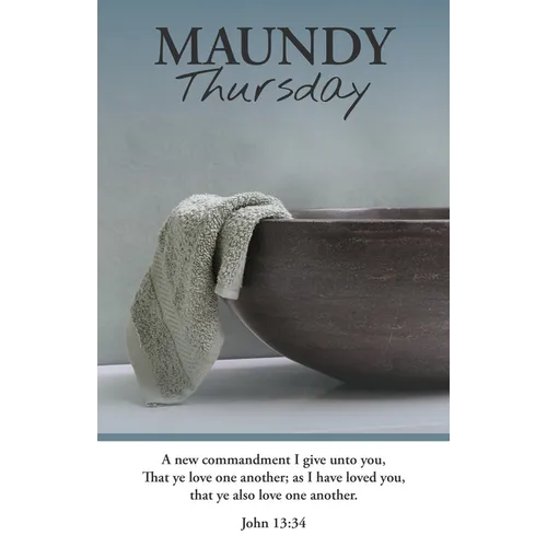 Maundy Thursday Bulletin: Love One Another (Package of 100): John 13:34 (Kjv) - Paperback