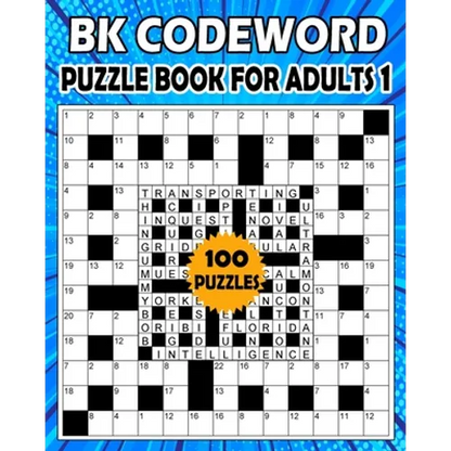 BK Codeword puzzle book for adults 1: Large print codebreaker puzzle book for adults & seniors - 100 Puzzle from (BK Bouchama) - Paperback