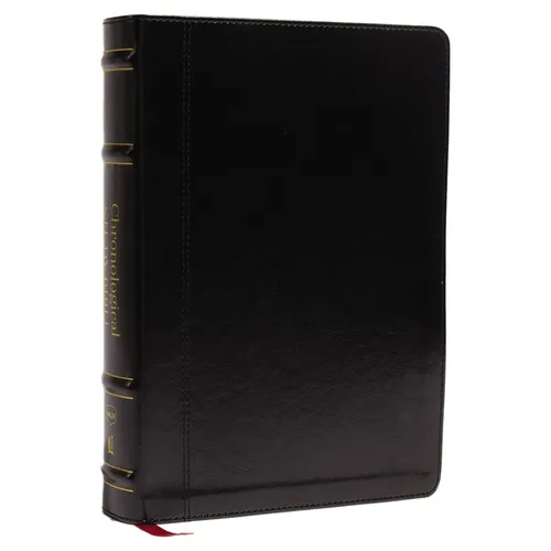 Nkjv, Chronological Study Bible, Leathersoft, Black, Comfort Print: Holy Bible, New King James Version - Imitation Leather