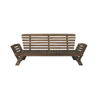 Alora Outdoor Adjustable Wooden Patio Daybed Sofa With Cushions (SAK41345)