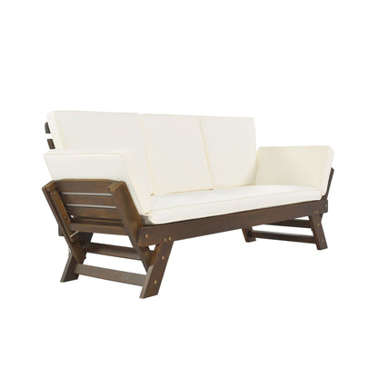 Alora Outdoor Adjustable Wooden Patio Daybed Sofa With Cushions (SAK41345)