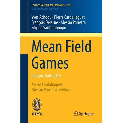 Mean Field Games: Cetraro, Italy 2019 - Paperback