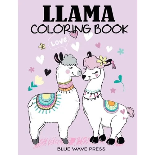 Llama Coloring Book - Paperback