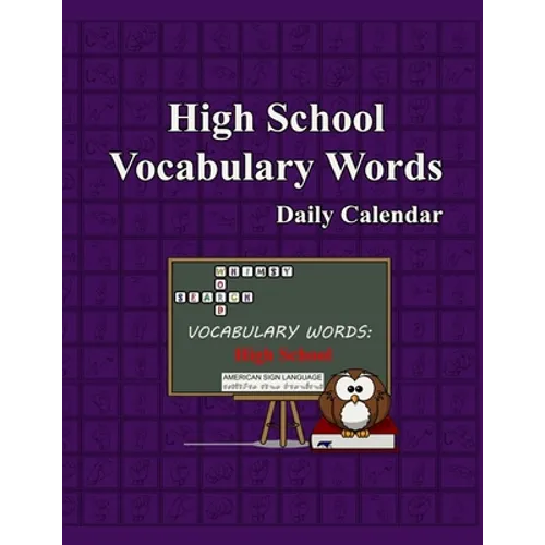 Whimsy Word Search, High School Vocabulary Words - Daily Calendar - in ASL - Paperback