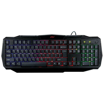 PBX Backlit Pro Gaming Keyboard - Full-Sized & Ergonomic with LED RGB Backlight