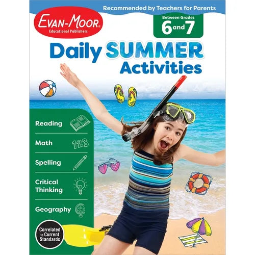 Daily Summer Activities Moving from 6th to 7th Gr - Paperback