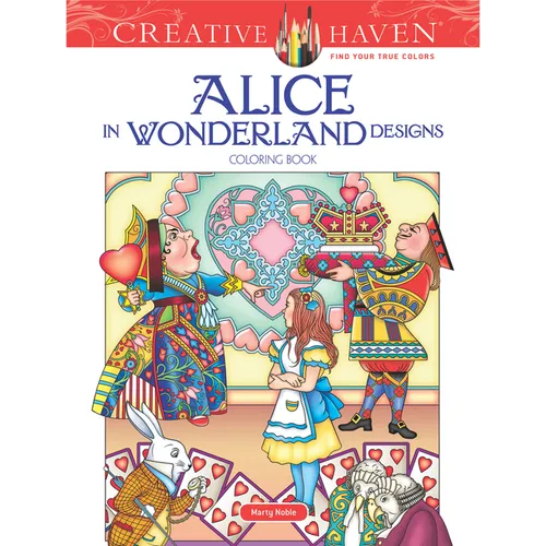 Creative Haven Alice in Wonderland Designs Coloring Book - Paperback