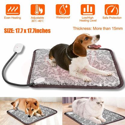 Pet Heating Mat Waterproof Adjustable