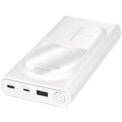 Polaroid Portable Wireless Power Bank - 10000mAh, USB Charging, Digital Display