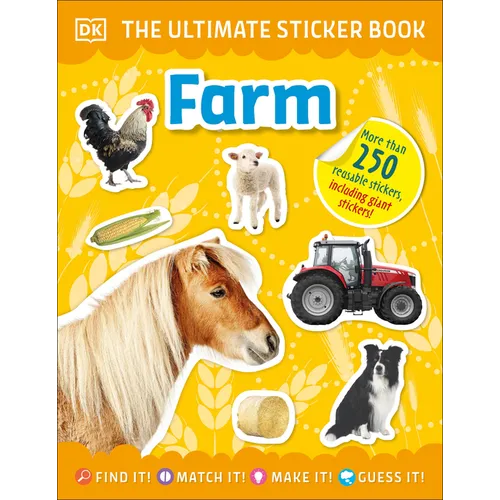 The Ultimate Sticker Book Farm - Paperback