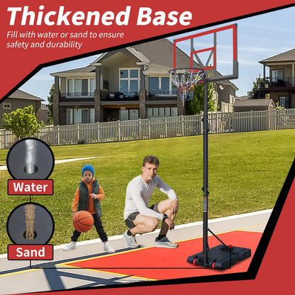 Premium 10FT Outdoor Portable Adjustable Basketball Hoop With Wheels (SAK31961)
