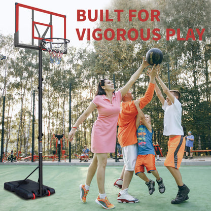 Premium 10FT Outdoor Portable Adjustable Basketball Hoop With Wheels (SAK31961)